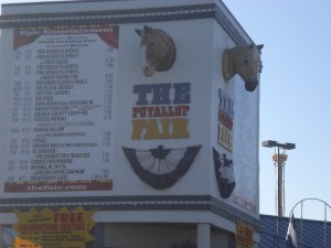 This was the entrance to the Puyallup fair
