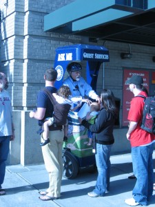 Information guy on a Segway