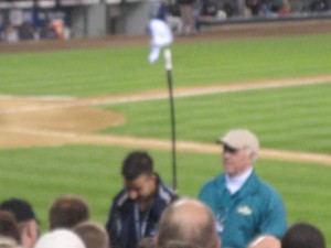 This guy's job is to carry around that antenna on his back!