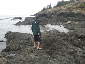 Jon discovering the tidepools