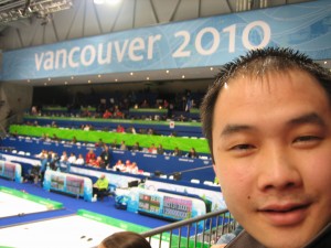 Proof that we were at the 2010 curling event!