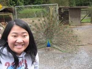 I was sort of scared that it'd attack me, that's why there's the funny face