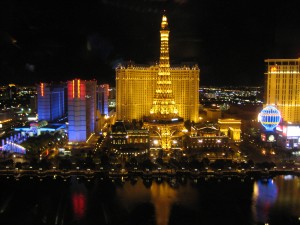 Night view from our room