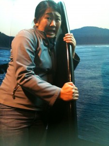 Taking a ride on a whale