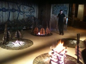 Fire pits for salmonness