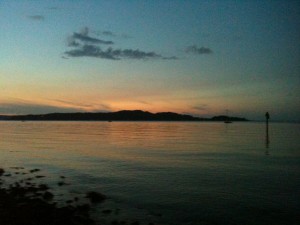 Sunset on the beach