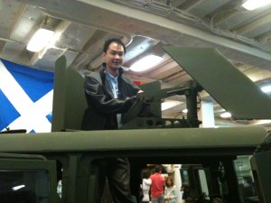 Jon in a tank