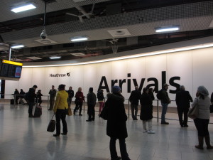 Arriving at Heathrow