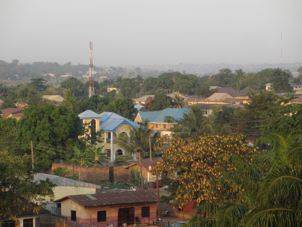 View from the hotel in Makurdi